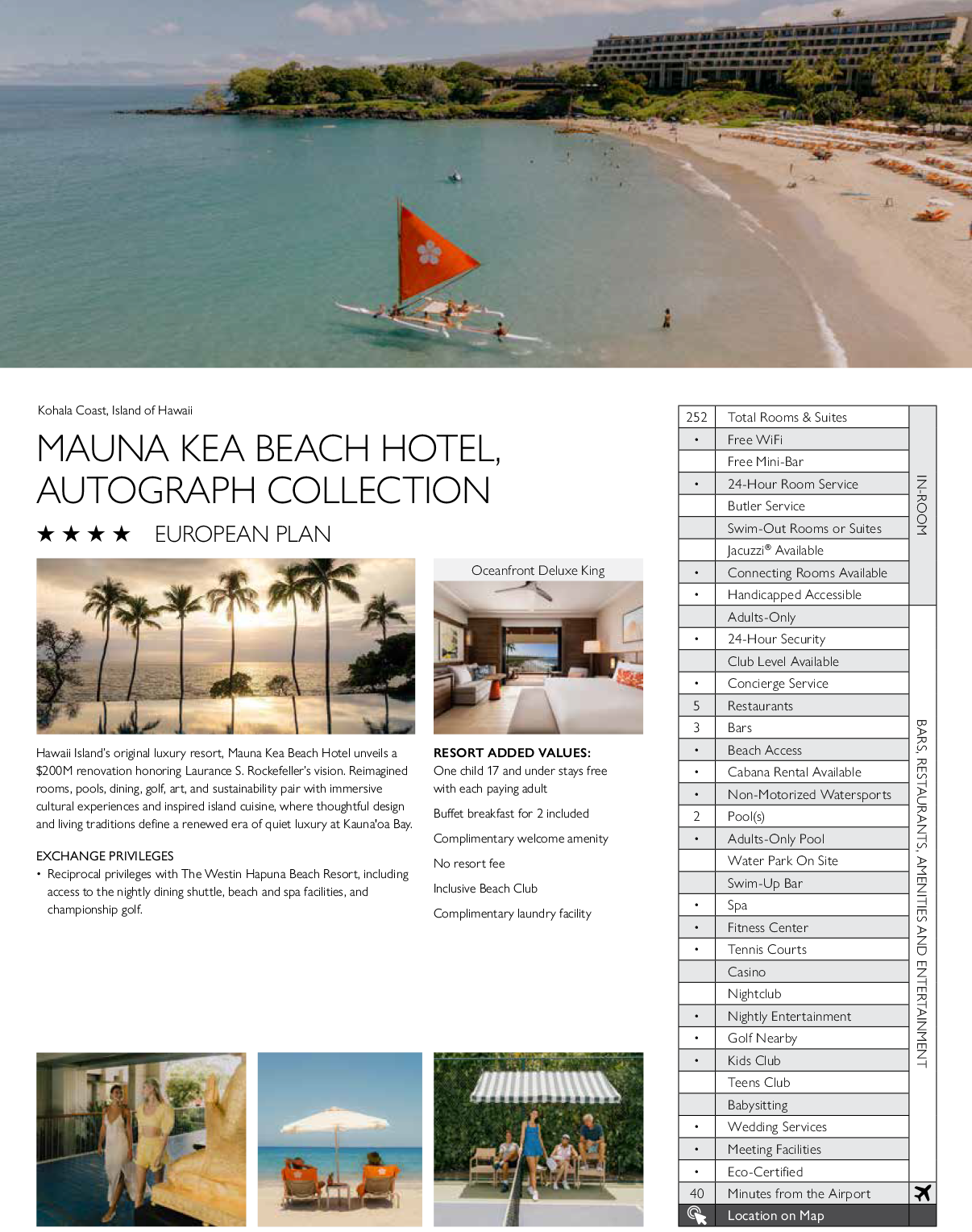 A brochure for the Mauka Kaea Beach Hotel. Description generated by AI