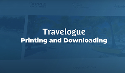 Travelogue Printing and Downloading
