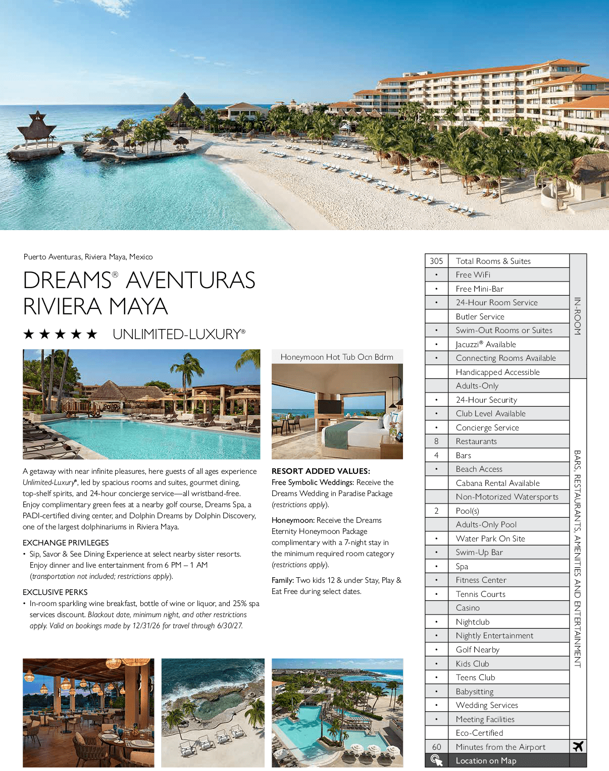 A brochure for a resort with a pool and beach. AI generated content