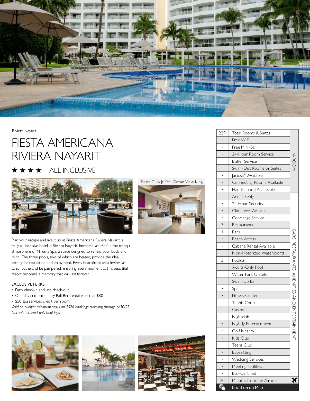 A brochure for a hotel in Mexico, featuring a pool and a beach. AI generated content